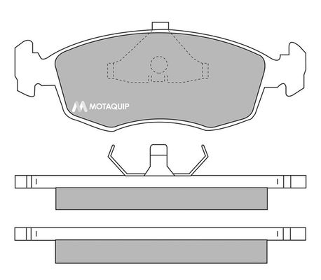 MOTAQUIP Комплект тормозных колодок, дисковый тормоз LVXL519