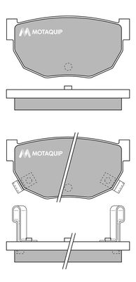 MOTAQUIP Комплект тормозных колодок, дисковый тормоз LVXL525