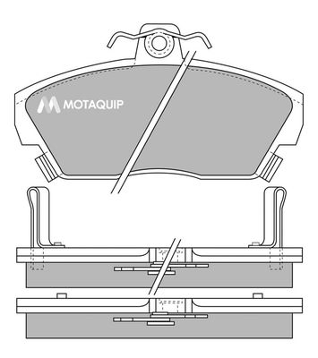 MOTAQUIP Комплект тормозных колодок, дисковый тормоз LVXL532