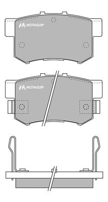 MOTAQUIP Piduriklotsi komplekt,ketaspidur LVXL550