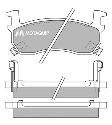 MOTAQUIP Комплект тормозных колодок, дисковый тормоз LVXL555