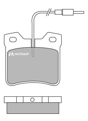 MOTAQUIP Piduriklotsi komplekt,ketaspidur LVXL601