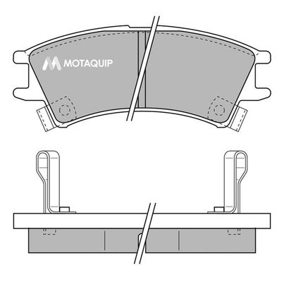 MOTAQUIP Комплект тормозных колодок, дисковый тормоз LVXL613
