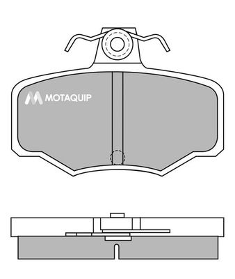 MOTAQUIP Комплект тормозных колодок, дисковый тормоз LVXL626