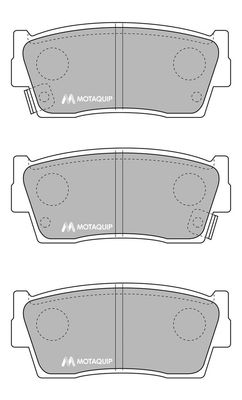 MOTAQUIP Комплект тормозных колодок, дисковый тормоз LVXL627
