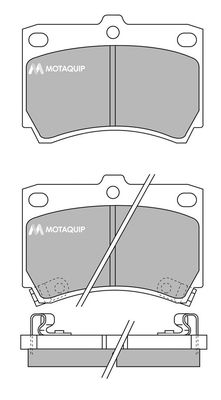 MOTAQUIP Комплект тормозных колодок, дисковый тормоз LVXL629