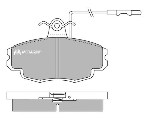 MOTAQUIP Комплект тормозных колодок, дисковый тормоз LVXL632