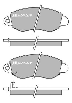 MOTAQUIP Комплект тормозных колодок, дисковый тормоз LVXL644