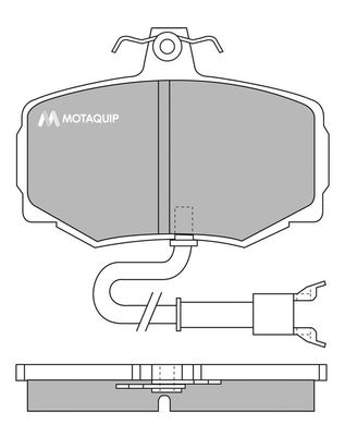 MOTAQUIP Комплект тормозных колодок, дисковый тормоз LVXL647