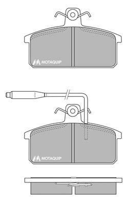 MOTAQUIP Комплект тормозных колодок, дисковый тормоз LVXL652