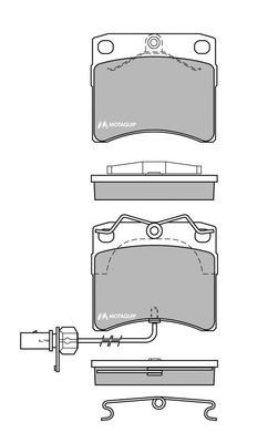 MOTAQUIP Комплект тормозных колодок, дисковый тормоз LVXL657