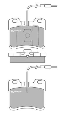 MOTAQUIP Комплект тормозных колодок, дисковый тормоз LVXL667