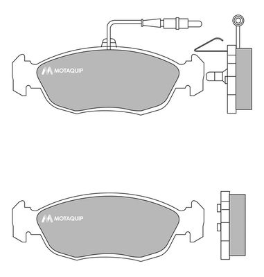 MOTAQUIP Комплект тормозных колодок, дисковый тормоз LVXL672