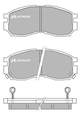 MOTAQUIP Комплект тормозных колодок, дисковый тормоз LVXL719