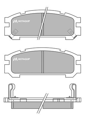 MOTAQUIP Комплект тормозных колодок, дисковый тормоз LVXL733