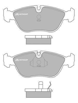 MOTAQUIP Комплект тормозных колодок, дисковый тормоз LVXL741