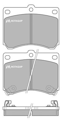 MOTAQUIP Комплект тормозных колодок, дисковый тормоз LVXL744