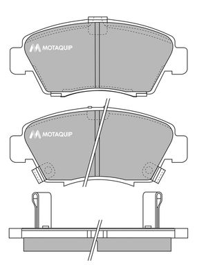 MOTAQUIP Комплект тормозных колодок, дисковый тормоз LVXL752