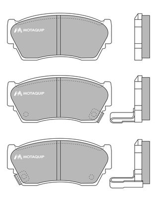 MOTAQUIP Комплект тормозных колодок, дисковый тормоз LVXL757