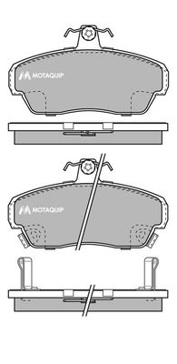 MOTAQUIP Комплект тормозных колодок, дисковый тормоз LVXL763