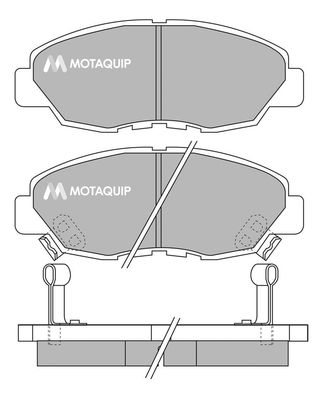 MOTAQUIP Комплект тормозных колодок, дисковый тормоз LVXL774