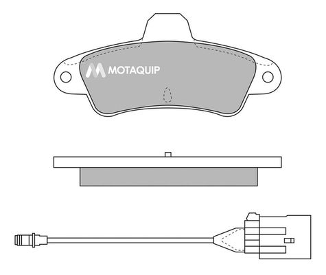 MOTAQUIP Комплект тормозных колодок, дисковый тормоз LVXL781