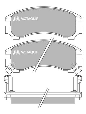 MOTAQUIP Комплект тормозных колодок, дисковый тормоз LVXL841