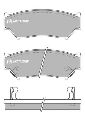 MOTAQUIP Комплект тормозных колодок, дисковый тормоз LVXL853
