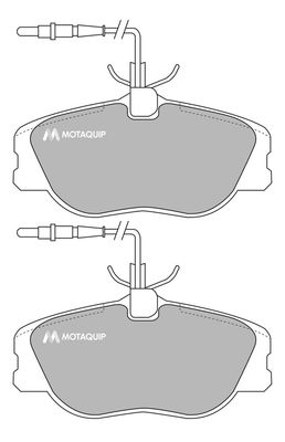 MOTAQUIP Комплект тормозных колодок, дисковый тормоз LVXL872