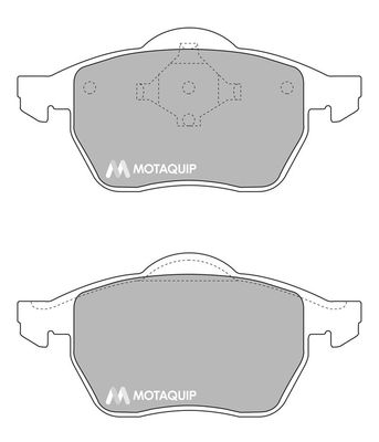 MOTAQUIP Комплект тормозных колодок, дисковый тормоз LVXL873
