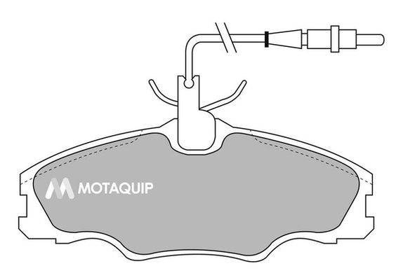 MOTAQUIP Комплект тормозных колодок, дисковый тормоз LVXL887