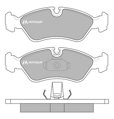 MOTAQUIP Piduriklotsi komplekt,ketaspidur LVXL986