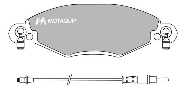 MOTAQUIP Piduriklotsi komplekt,ketaspidur LVXL991