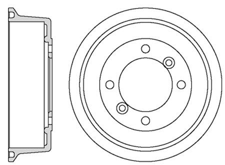 MOTAQUIP Тормозной барабан VBD627