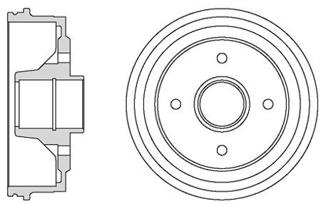 MOTAQUIP Тормозной барабан VBD634