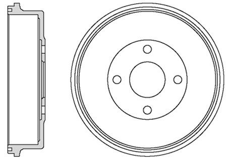 MOTAQUIP Тормозной барабан VBD641