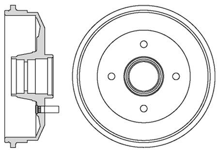 MOTAQUIP Тормозной барабан VBD668