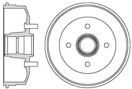 MOTAQUIP Тормозной барабан VBD670