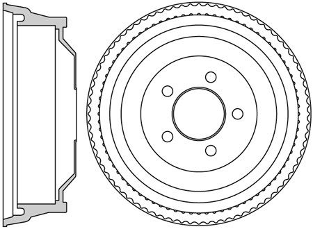 MOTAQUIP Тормозной барабан VBE626