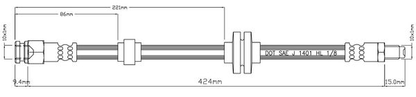 MOTAQUIP Pidurivoolik VBH1015