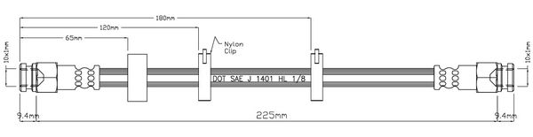 MOTAQUIP Pidurivoolik VBH1021