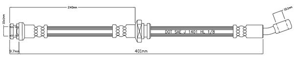 MOTAQUIP Pidurivoolik VBH1030