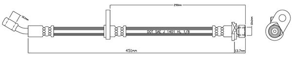 MOTAQUIP Pidurivoolik VBH1065