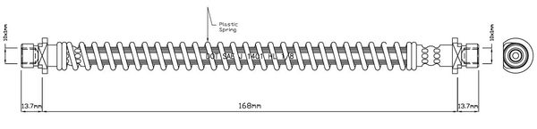 MOTAQUIP Тормозной шланг VBH1151