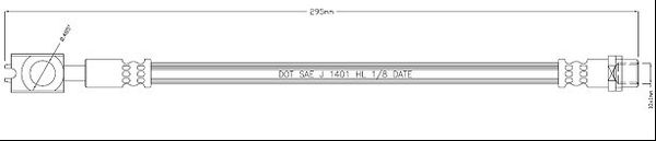 MOTAQUIP Тормозной шланг VBH1180