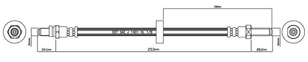 MOTAQUIP Pidurivoolik VBH237