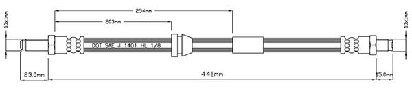 MOTAQUIP Pidurivoolik VBH740