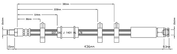 MOTAQUIP Pidurivoolik VBH762