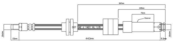 MOTAQUIP Pidurivoolik VBH847