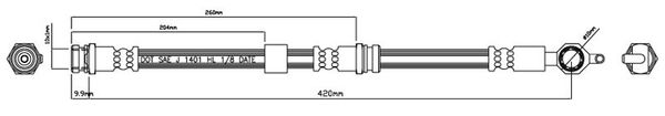 MOTAQUIP Pidurivoolik VBH858